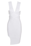 Pia Bandage Dress White Pearl