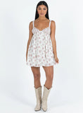 Vance Mini Dress Pink Floral