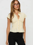 Wilmot Blouse Buttermilk Poplin
