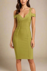 Sia Bandage Dress Olive Green