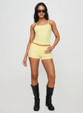 Baseline Rib Top Yellow