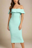 Billie Bandage Midi Dress Mint Green