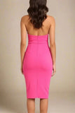 Iris Bodycon Dress Hot Pink