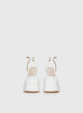 Alto Platform Heels Matte White