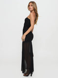 Decadent Strapless Maxi Dress Black Tall
