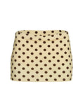 Tenya Swim Skort Yellow Brown Polka Dot