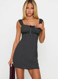 Joseleine Mini Dress Black Polka