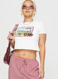 Au Revoir France Tee White
