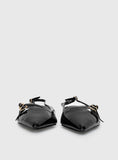 Billini Hettie Pointed Toe Flats Black Patent