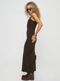 Kattan Maxi Dress Chocolate Petite