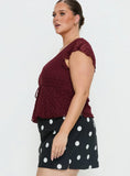 Auroraah Frill Top Cherry Curve