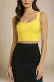 Jay Bandage Crop Top Sun Yellow