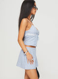 Daydreaming Gingham Set Blue White