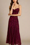 Ivy Bodycon Maxi Dress Red Wine