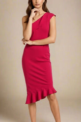 Avery Bandage Dress Red Wine