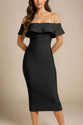 Billie Bandage Midi Dress Classic Black