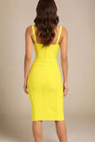 Pip Bandage Corset Dress Sun Yellow