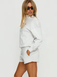Haelie Fleece Shorts Grey Marle