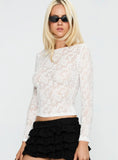 Martine Sheer Top White