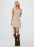 Arianwyn Mini Dress Brown Check