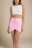 Jay High Waist Bandage Mini Skirt Dusty Pink