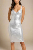Kit Bandage Dress Silver