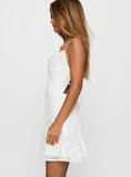 Celena Mini Dress White Floral