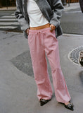 Holiday Tie Front Pants Red White Stripe