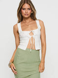 Giulia Knit Top White