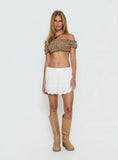 Ode To Love Mini Skort White