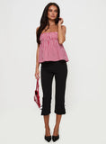 Mirabellah Frill Top Red Gingham