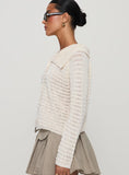 Tuscon Crochet Sweater White