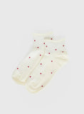 Vesira Frill Socks Cream Polka