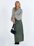 Harmony Balloon Sleeve Knit Sweater Grey