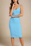 Pip Bandage Corset Dress Sky Blue