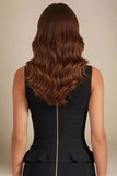 Leni Bandage Top and Knee Length Skirt Set Classic Black