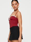 Damsel Bodysuit Burgundy