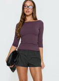 Two Lovers Low Rise Short Slate