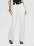 Henesey High Rise Straight Leg Jeans White Wash