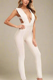 Pia Bandage Pants Jumpsuit Cream