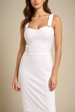 Kate Bandage Dress White Pearl Sale