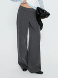 Sarito Low Rise Straight Leg Pants Grey