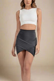 Jay High Waist Bandage Mini Skirt Classic Black