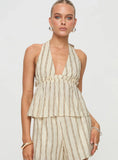 Ease Linen Blend Set Cream Black