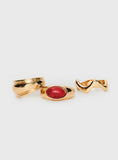 Esteban Ring Pack Gold Red