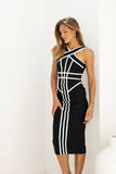 Suki Bandage Midi Dress Classic Black