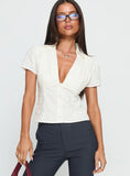 Ovelia Short Sleeve Shirt White