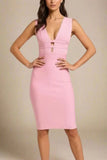Bay Bandage Dress Blush Pink Sale