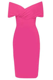 Bea Bandage Dress Hot Pink Sale