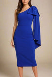 Lela Long Sleeve Bandage Midi Dress Royal Blue
